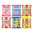 Squashies Drumstick Candy - Strawberry, Sour Cherry and Apple, Bubblegum, Rhubarb and Custard ,Original Raspberry and Milk Flavor Candies 120g Each - Imported from the UK